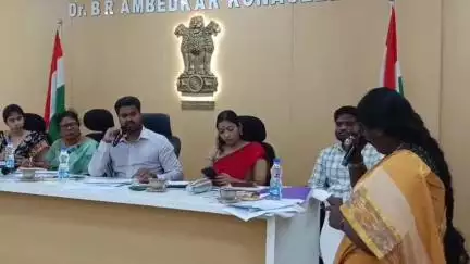 అంబేద్కర్ ఆశయాలను ప్రతి ఒక్కరూ పాటించాలి: అమలాపురం లో కలెక్టర్ మహేష్ కుమార్