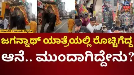 Elephant Panics Jagannath Rath Yatra In Ahmedabad | ಮೆರವಣಿಗೆಯಲ್ಲಿ ಏಕಾಏಕಿ ನುಗ್ಗಿದ ಆನೆ | N18V