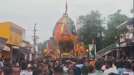କାମାକ୍ଷାନଗର: କାମାକ୍ଷାନଗରରେ ଶୁକ୍ରବାର ୪ଟାରେ ରଥଯାତ୍ରା ଅନୁଷ୍ଠିତ ଯୋଗଦେଲେ ଶତାଧିକ ଭକ୍ତ