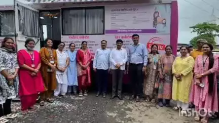 पालघर: गांगडेपाडा येथे कर्करोग तपासणी मोबाईल व्हॅनचे आमदार विलास तरे यांच्या हस्ते लोकार्पण
