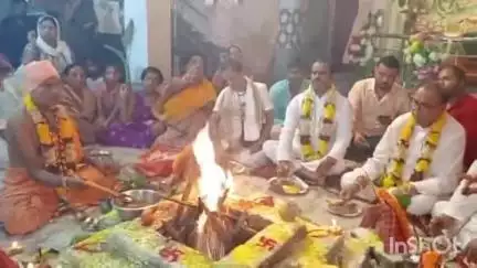 কোচবিহার ১: ACDC ক্লাব সংলগ্ন ইসকন মন্দিরে রথযাত্রা উপলক্ষ্যে মহাযজ্ঞ অনুষ্ঠানে অংশ নিলেন অভিজিৎ দে ভৌমিক