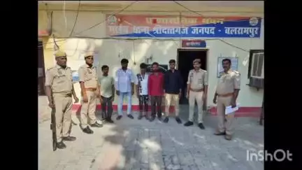 उतरौला: मॉडर्न थाना श्री दत्तगंज में शांति भंग के मामले में पांच व्यक्तियों को किया गया गिरफ्तार