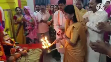 रथयात्रा पर भगवान जगन्नाथ मंदिर पांडादाह पहुंचीं खैरागढ़ विधायक यशोदा वर्मा, की पूजा-अर्चना