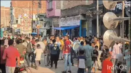 भोगांव: भोगांव क्षेत्र में गमगीन माहौल में परंपरागत तरीके से निकाला गया मोहर्रम की पहली तारीख का अलम जुलूस