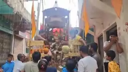 झाझा: टेलवा बाजार में भगवान जगन्नाथ, सुभद्रा और बलभद्र की पारंपरिक रथयात्रा का आयोजन, भक्तिमय माहौल बना