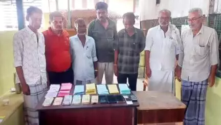 வேடசந்தூர்: வசந்தா நகரில் லாட்டரி டிக்கெட் விற்ற 7 பேர் கைது ₹44,000 பணம் ₹86 ஆயிரம் மதிப்புள்ள லாட்டரி டிக்கெட் பறிமுதல்