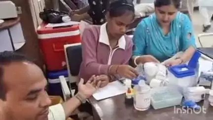 पलवल: भारतीय स्टेट बैंक, पलवल की मुख्य शाखा में रक्तदान शिविर का आयोजन