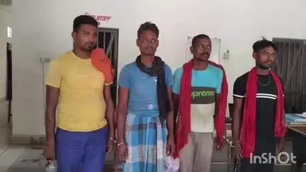 कोढ़ा: महिनाथपुर पेट्रोल पंप के पास कोढ़ा पुलिस ने 24 भैंसों के साथ 4 पशु तस्करों को गिरफ्तार किया, ट्रक जब्त