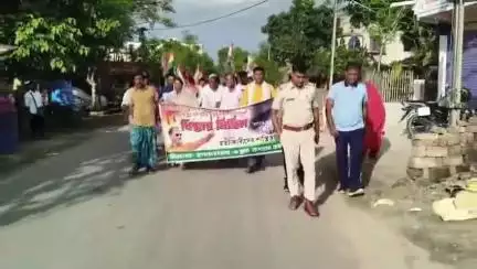 ভগবানগোলা ২: তামান্না হত্যার প্রতিবাদে রানিতলা থেকে ধিক্কার মিছিল, নেতৃত্বে অধীর রঞ্জন চৌধুরী