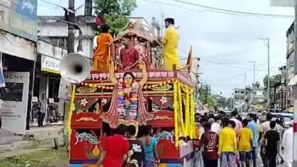হাইলাকান্দি: রথযাত্রায় ভক্তদের ঢল নেমে হাইলাকান্দিতে