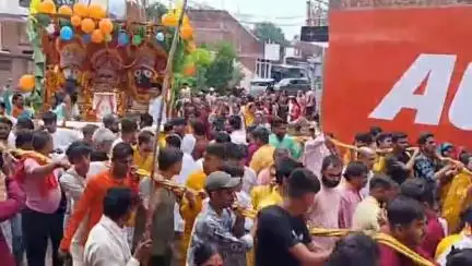 विजयराघवगढ़: विजयराघवगढ़ में निकाली गई भगवान जगन्नाथ की रथ यात्रा, कष्ट भंजन हनुमान मंदिर में आरती व भंडारे का हुआ आयोजन
