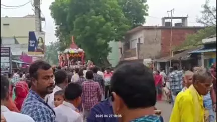 ଝାରସୁଗୁଡା: ଗାନ୍ଧୀ ଛକ ଠାରେ ମହାପ୍ରଭୁଙ୍କ ରଥଯାତ୍ରା ଅନୁଷ୍ଠିତ, ମନ ମୋହିଲା ଝୁମେର ନାଚ