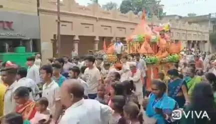 चांडिल: चांडिल साधु बांध माठिया से श्रद्धा और उल्लास के साथ निकली रथयात्रा
