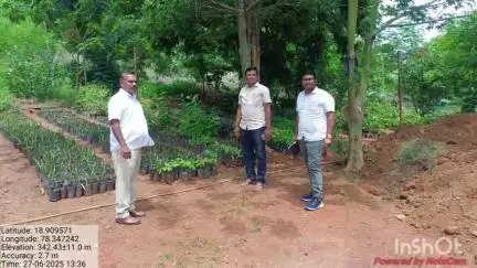 బాల్కొండ: గ్రామపంచాయతీ కార్యాలయంలో నర్సరీని సందర్శించిన బాల్కొండ ఫారెస్ట్ డిప్యూటీ రేంజ్ ఆఫీసర్ రణవీర్