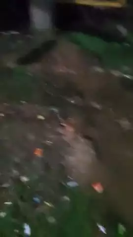 Rajmani Cinema Hall ke paas naali ka paani bah raha hai Nagar Panchayat me application dene par bhi paani road me bah ra
