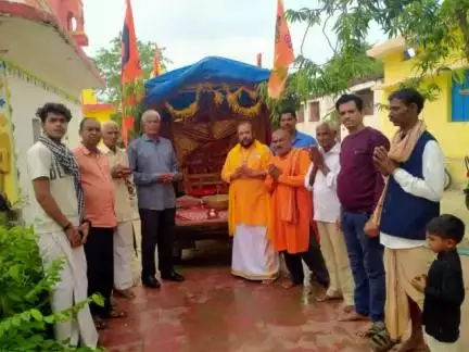 धर्म नगरी सेतगंगा धाम मुंगेली जगन्नाथ भगवान के रथ यात्रा श्री राम जानकी मंदिर से तगंगा क्षेत्र से पूजा पाठ के
