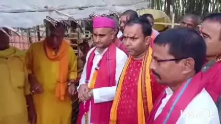 हरलाखी: बिरता टोल हरलाखी में नौ दिवसीय श्री विष्णु महायज्ञ भक्तिमय माहौल में शुरू