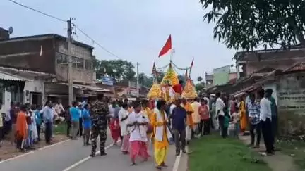 বাঘমুণ্ডী: পুণ্য রথ যাত্রায় ব্যাপক মানুষের সমাগম হলো রেরেংটাড় গ্ৰামে