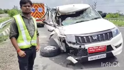 गदरपुर: गोपालनगर में हाईवे पर सड़क हादसे में बीडीओ और वाहन चालक घायल, कार भी हुई क्षतिग्रस्त
