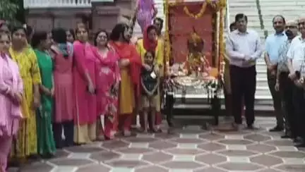 पचपहाड़: भवानीमंडी के बिड़ला मंदिर, राजस्थान टेक्सटाइल मिल्स परिसर में भगवान जगन्नाथ की रथयात्रा निकाली गई