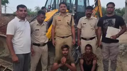 पानीपत: पानीपत के ब्राह्मण वास गांव में जेसीबी मशीन चोरी करने वाले दो आरोपी गिरफ्तार