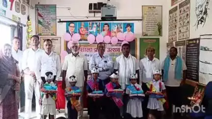 कुरूद: नवागांव-उ के शासकीय प्राथमिक शाला में शाला प्रवेशोत्सव एवं सम्मान समारोह का आयोजन हुआ