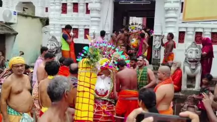 ଧରାକୋଟ: ଧରାକୋଟ ଗଡ଼ ଜଗନ୍ନାଥ ମନ୍ଦିର ରେ ଆଜି ପହଣ୍ଡି କାଲି ରଥ ଟଣା