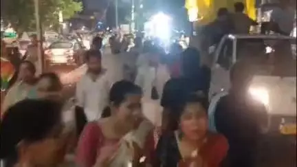 जोधपुर: जोधपुर में भगवान जगन्नाथ की रथ यात्रा में बारिश के बावजूद भक्तगण नाचते, गाते और झूमते नजर आए