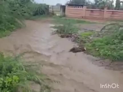देसूरी: देसूरी-सादड़ी में सबसे ज्यादा 29 मिमी बारिश, सड़कों पर भरा पानी, हरिओम सागर बांध में पानी की आवक
