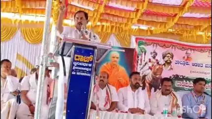 ಶ್ರೀನಿವಾಸಪುರ: ಎಲ್ಲ ಸಮುದಾಯದವರನ್ನ ಅಭಿವೃದ್ಧಿ ಎಡೆಗೆ ಕೊಂಡೊಯ್ಯುವುದೇ ಕೆಂಪೇಗೌಡರ ಆಶಯ: ಪಟ್ಟಣದಲ್ಲಿ ಶಾಸಕ ವೆಂಕಟಶಿವಾರೆಡ್ಡಿ