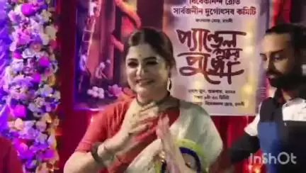 চুঁচুড়া-মগরা: দুর্গাপুজোর খুঁটি পুজোতে উপস্থিত অভিনেত্রী এমনই ছবি চুঁচুড়ায়