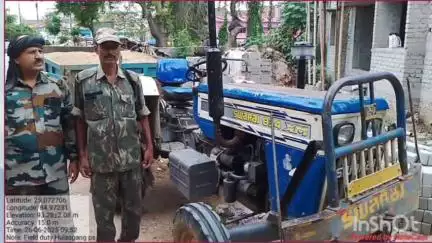 जहानाबाद: जहानाबाद पुलिस ने अवैध बालू से लदा एक ट्रैक्टर ज़ब्त किया, खनन विभाग कर रहा कार्रवाई