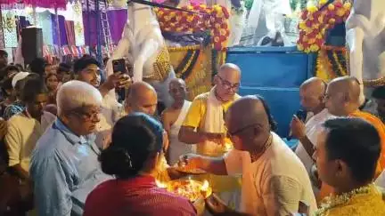 নারায়ণগড়: বেলদাতে ইসকন মন্দিরের রথযাত্রার উদ্বোধন করলেন সাংসদ জুন মালিয়া