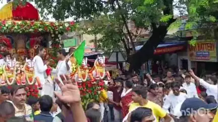चन्द्रपुरा: चन्द्रपुरा में भगवान जगन्नाथ की रथ यात्रा निकालकर मौसी बाड़ी निमियामोड़ में स्थापित की गई