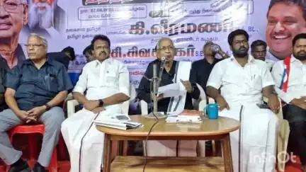 செந்துறை: பெரியாரையும், அண்ணாவையும் கொச்சைப்படுத்தியவர்கள் தமிழ்நாட்டில் வெற்றி பெற்றதாக வரலாறு இல்லை- செந்துறையில் கி. வீரமணி