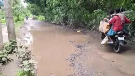 লালগোলা: "কৃষ্ণপুর-কালমেঘা রাস্তার বেহাল দশা, জনদুর্ভোগ চরমে – দ্রুত সংস্কারের দাবি" #jansamasya