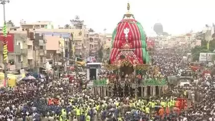 Puri: Lakhs of Devotees Participate in Grand Rath Yatra of Lord Jagannath.