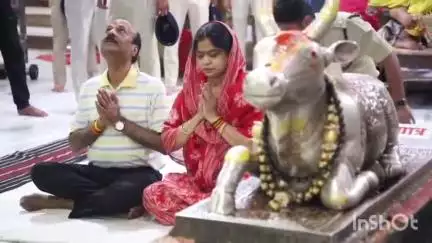 उज्जैन शहर: मध्य प्रदेश के डीजीपी कैलाश मकवाना ने विश्व प्रसिद्ध बाबा महाकाल मंदिर में किए दर्शन
