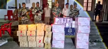 সাব্রুম: গোপন তথ্যের ভিত্তিতে সাব্রুম থানা কর্মীরা এবংBSFমেরু পাড়া সীমান্ত এলাকা এর কাছথেকে আটক করে অবৈধ পণ্য