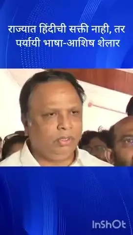 मुंबई: राज्यात हिंदीची सक्ती नाही, तर पर्यायी भाषा भाजप मंत्री आशिष शेलार