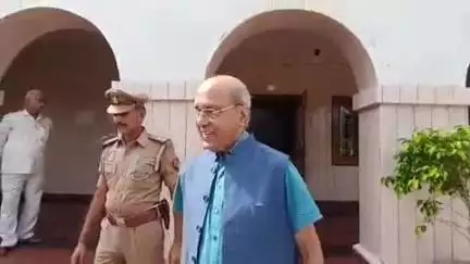 राम मंदिर निर्माण समिति की बैठक में शामिल होने के लिए अध्यक्ष नृपेंद्र मिश्रा पहुंचे अयोध्या