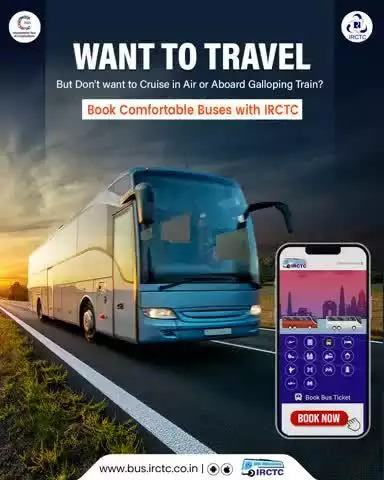 Not every journey needs a flight or a train ticket. Sometimes, all you need is a good bus and great service.

Choose Bus with IRCTC for a safe, affordable, and comfortable travel option.