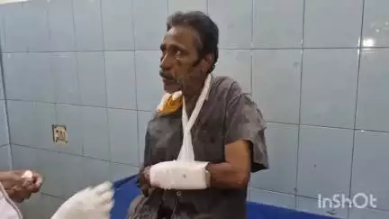 మదనపల్లె డ్రైవర్స్ కాలనీ వద్ద స్కూటర్‌ ఢీకొని వ్యక్తికి తీవ్ర గాయాలు