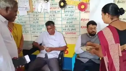 ಹುಕ್ಕೇರಿ: ಹತ್ತರಕಿ ಗ್ರಾಮದಲ್ಲಿನ ಅಂಗನವಾಡಿ ಕೇಂದ್ರಕ್ಕೆ ಭೇಟಿ ಮಕ್ಕಳಿಗೆ ನೀಡುವ ಪೌಷ್ಟಿಕಾಂಶ ಆಹಾರದ ಕ್ವಾಲಿಟಿ ಚೆಕ್ ಮಾಡಿದ ಸಚಿವ ಸತೀಶ ಜಾರಕಿಹೊಳಿ