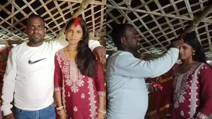 बिहार के जमुई में तीन बच्चों की मां ने भतीजे संग की शादी, वीडियो आया सामने