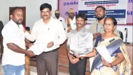 திருவாரூர்: மாவட்ட ஒருங்கிணைந்த ஊரக வளர்ச்சி அலுவலகத்தில் முன் களப்பணியாளர்களுக்கு பணி நியமன ஆணையை மாவட்ட ஆட்சியர் வழங்கினார்