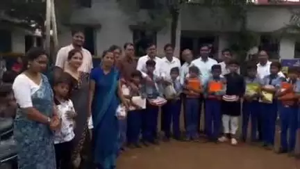 सिमगा: सिमगा के आदर्श पूर्व माध्यमिक विद्यालय में शाला प्रवेशोत्सव कार्यक्रम का आयोजन