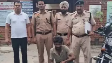 अम्बाला: थाना सेक्टर-9 में स्नैचिंग के मामले में आरोपी गिरफ्तार, मोटरसाइकिल व मोबाइल बरामद