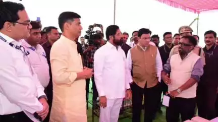 भंडारा: उपमुख्यमंत्री एकनाथ शिंदे यांनी कोरंबी येथील जलपर्यटन प्रकल्पाची केली पाहणी