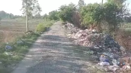 डुमरियागंज: नगर पंचायत डुमरियागंज द्वारा सड़क किनारे कूड़ा डालने से वार्ड के लोगों को हो रही परेशानी #jansamasya